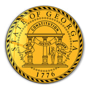 Georgia Seal – Round Glass Wall Art