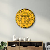 Georgia Seal – Round Glass Wall Art