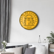 Georgia Seal – Round Glass Wall Art