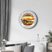 Kansas Seal – Round Glass Wall Art