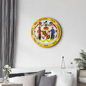 Maryland Seal – Round Glass Wall Art