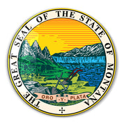 Montana Seal – Round Glass Wall Art