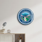 Nebraska Seal – Round Glass Wall Art