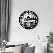 Ohio Seal – Round Glass Wall Art