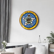 Oklahoma Seal – Round Glass Wall Art