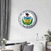 Pennsylvania Seal – Round Glass Wall Art