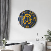 Rhode Island Seal – Round Glass Wall Art