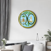 South Carolina Seal – Round Glass Wall Art