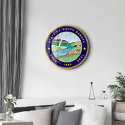 South Dakota Seal – Round Glass Wall Art