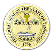 Tennessee Seal – Round Glass Wall Art