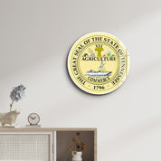Tennessee Seal – Round Glass Wall Art