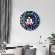 Utah Seal – Round Glass Wall Art