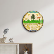 Vermont Seal – Round Glass Wall Art