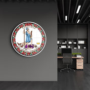 Virginia Seal – Round Glass Wall Art
