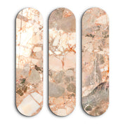 Rose Terrazzo Trio | Glass Wall Art