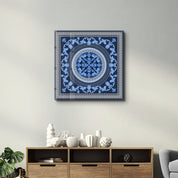 Blue Baroque | Glass Wall Art