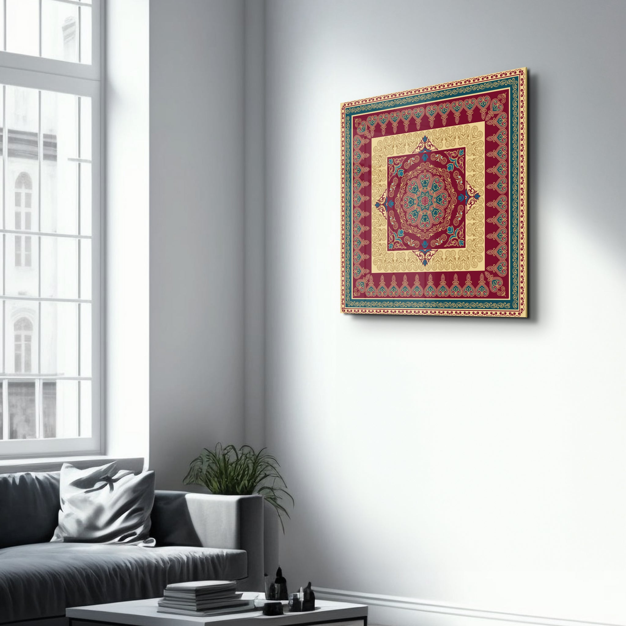 Persian Tapestry | Glass Wall Art