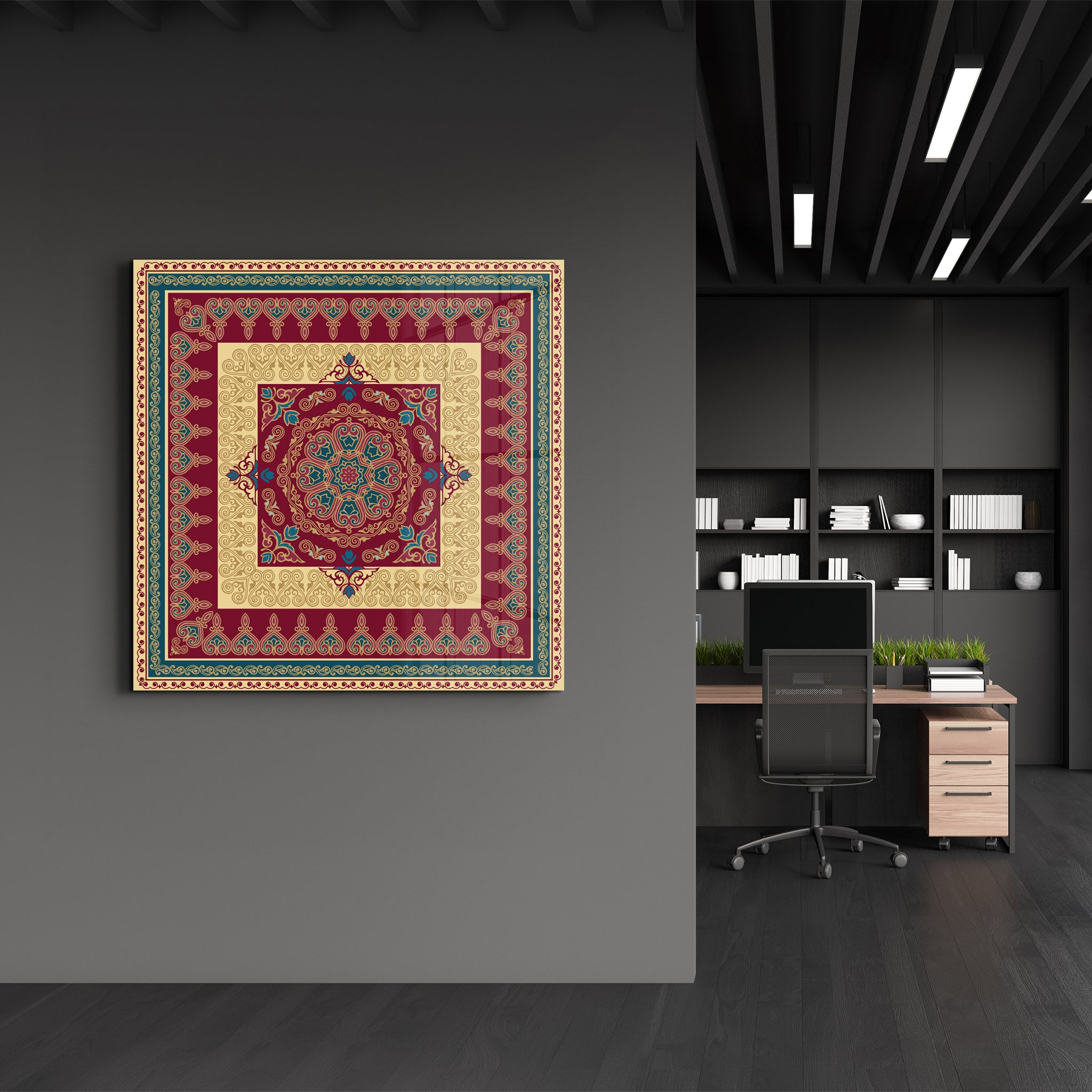 Persian Tapestry | Glass Wall Art