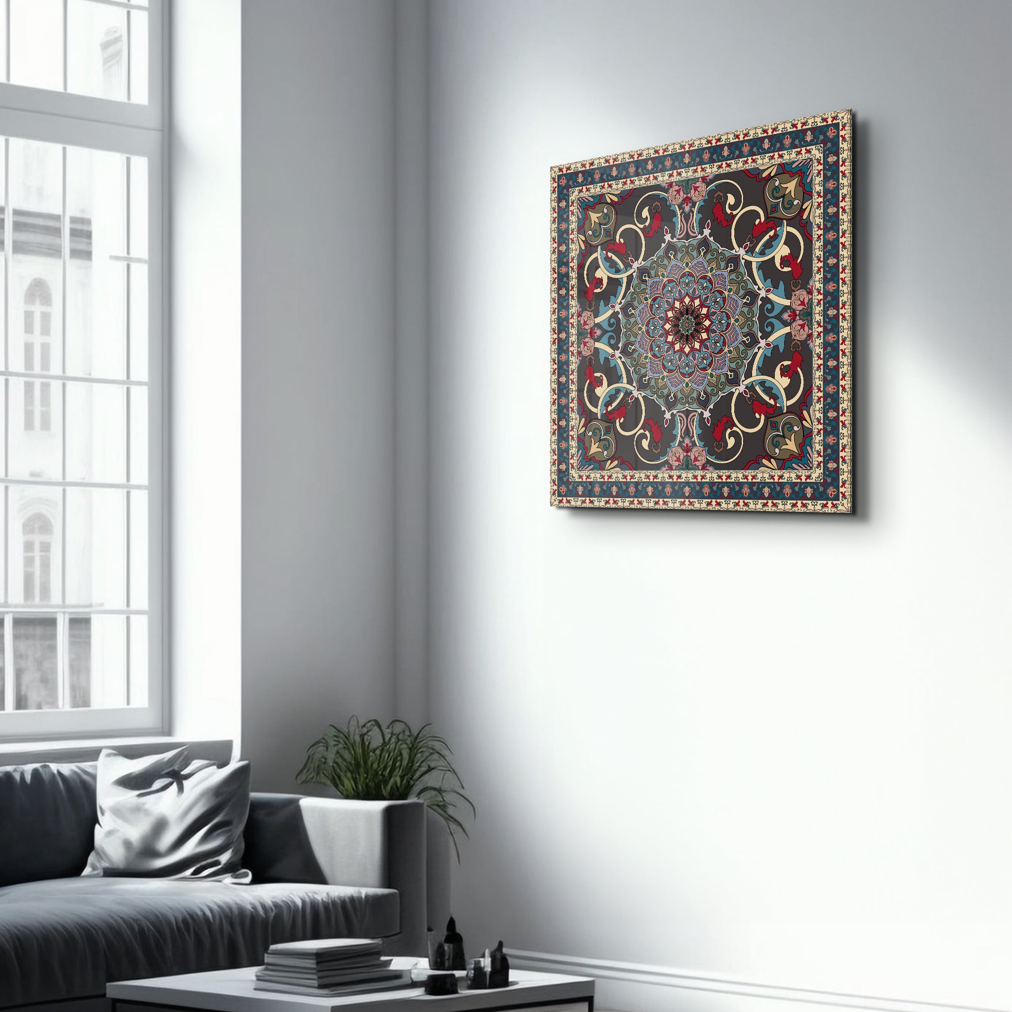 Bohemian Tapestry | Glass Wall Art