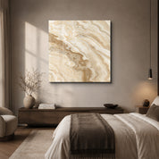 Ivory Onyx 2 Square Art | Glass Wall Art