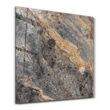 Obsidian Gold Square Art | Glass Wall Art