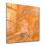 Amber Cloud Square Art | Glass Wall Art