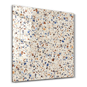 Coastal Terrazzo Square Art | Glass Wall Art