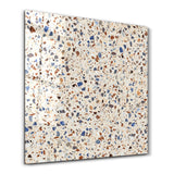 Coastal Terrazzo 2 Square Art | Glass Wall Art