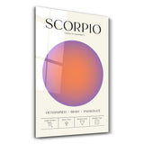 Scorpio - Aura Collection | Zodiac Glass Wall Art
