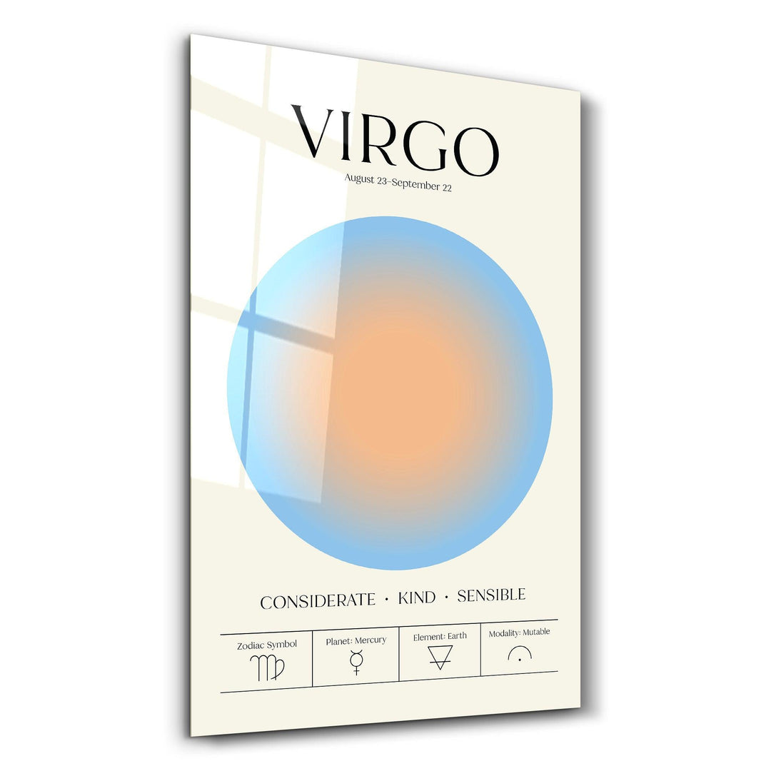 Virgo - Aura Collection | Zodiac Glass Wall Art