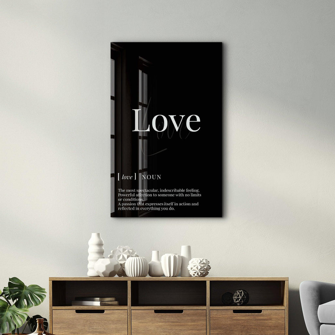 Love | Designers Collection Glass Wall Art