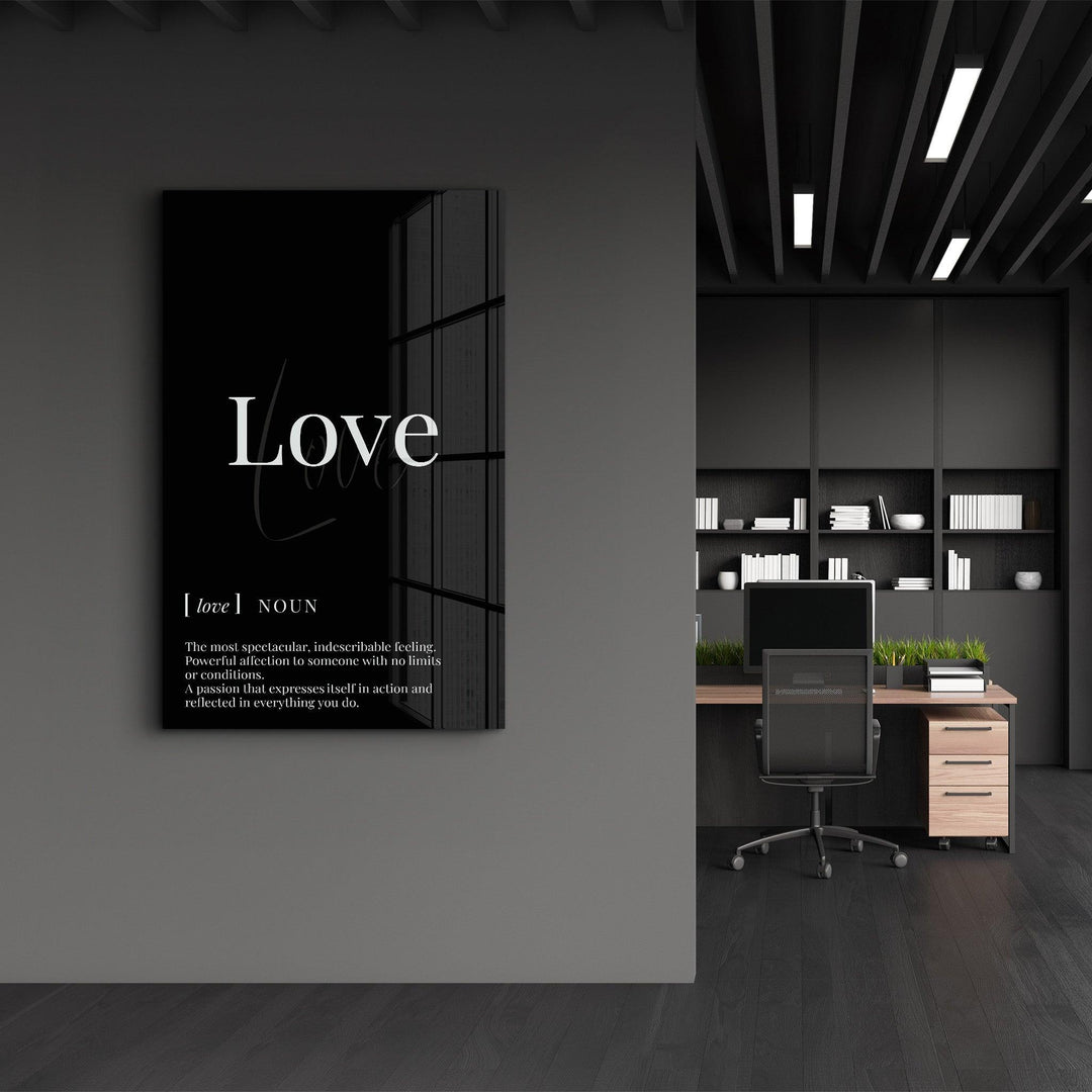 Love | Designers Collection Glass Wall Art