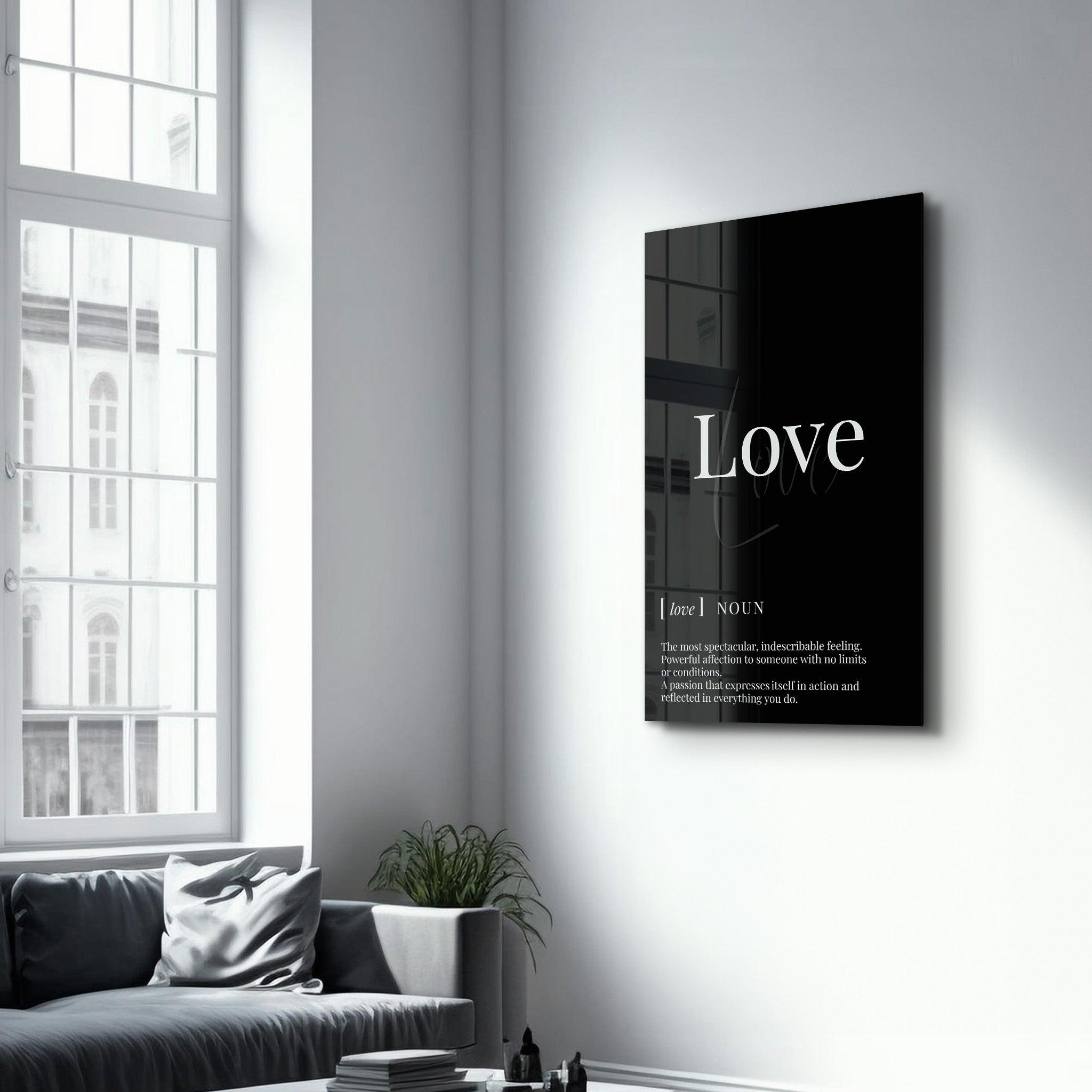 Love | Designers Collection Glass Wall Art - ArtDesigna Glass Printing Wall Art