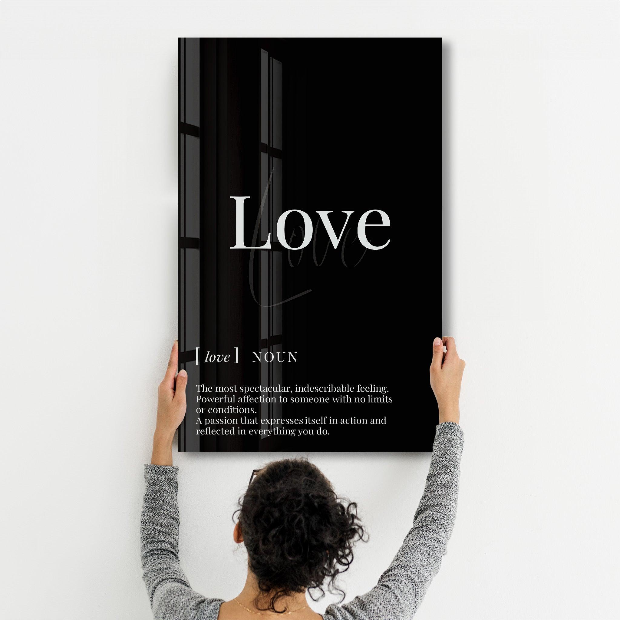Love | Designers Collection Glass Wall Art - ArtDesigna Glass Printing Wall Art