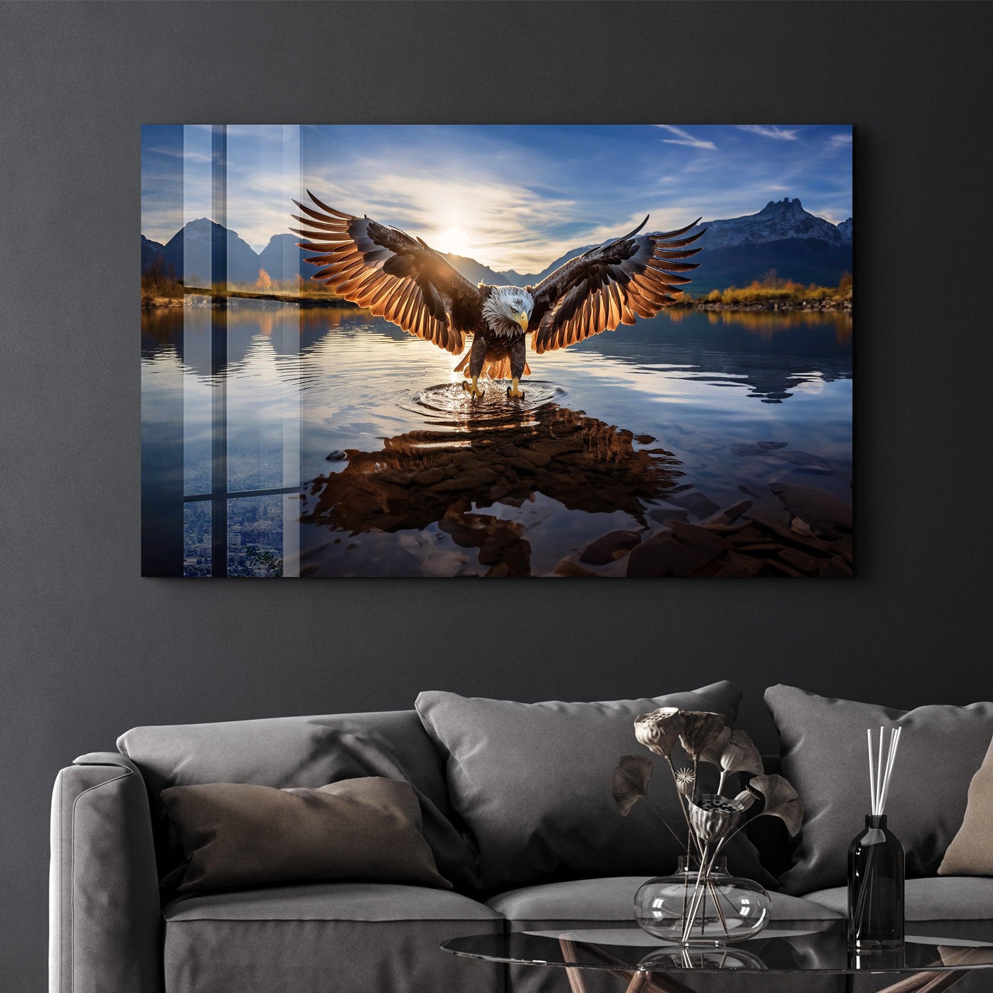 Metal Wall store Art Reflective Bald Eagle