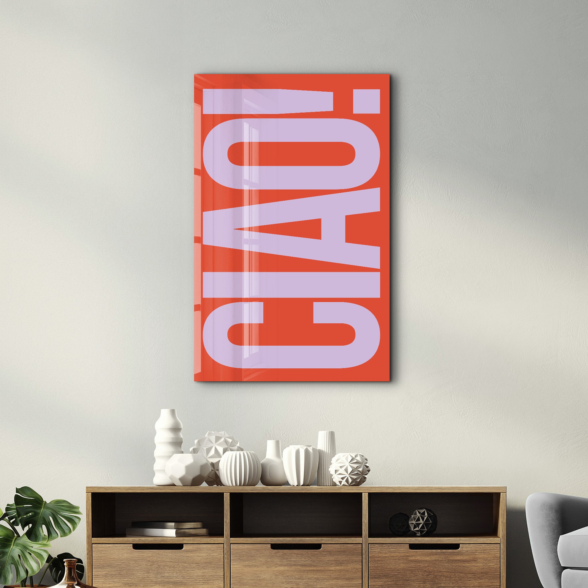 CIAO! | Glass Wall Art