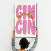 CIN CIN! Cheers! | Glass Wall Art