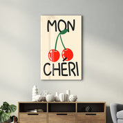 Mon Chéri | Glass Wall Art - Artdesigna