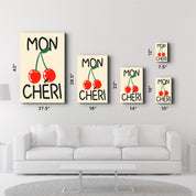 Mon Chéri | Glass Wall Art - Artdesigna