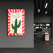 Hello! | Glass Wall Art - Artdesigna