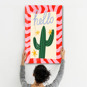 Hello! | Glass Wall Art