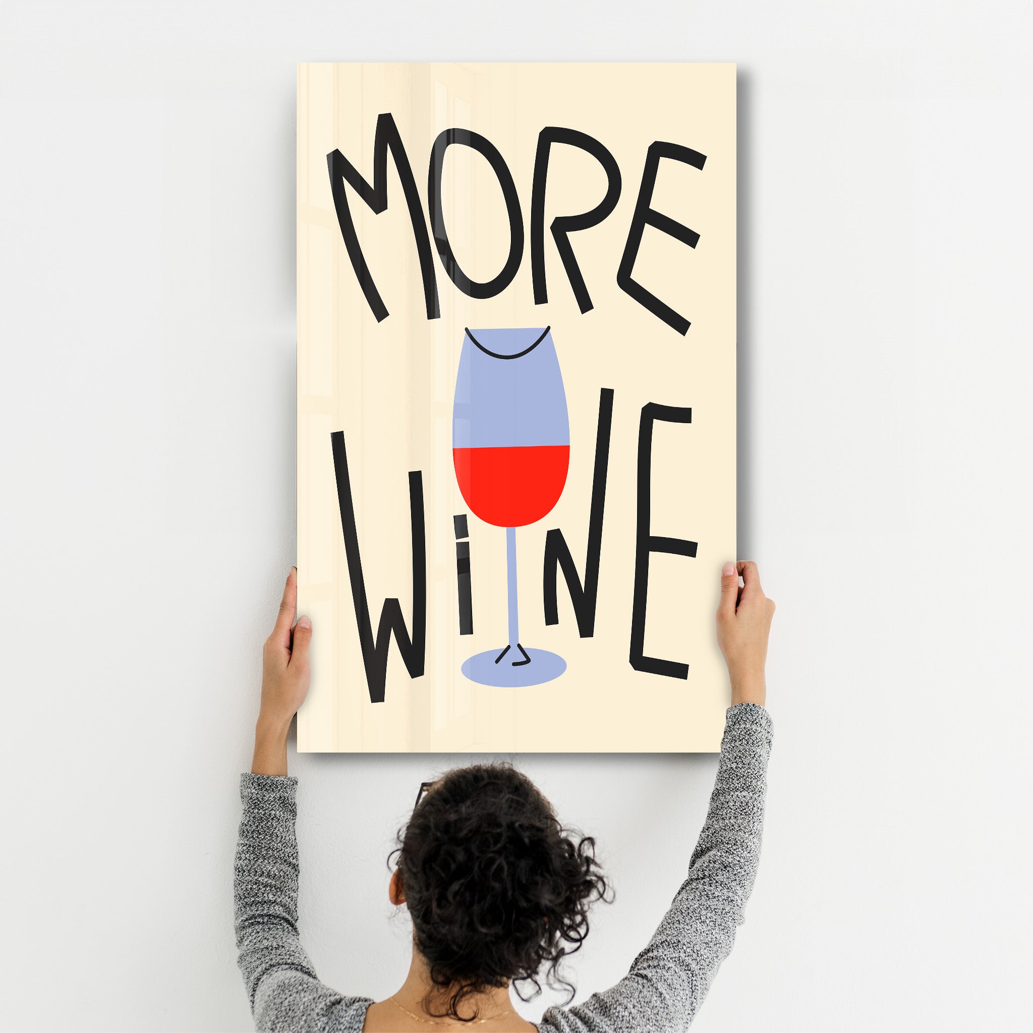 More Wine | Glass Wall Art