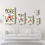 More Wine | Glass Wall Art - Artdesigna