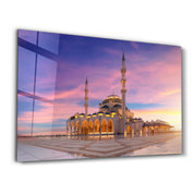 Stunning Sharjah Mosque | Glass Wall Art - لوحة فنية زجاجية