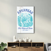 Arkansas - The Natural State | Glass Wall Art