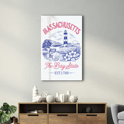 Massachusetts - The Bay State | Glass Wall Art