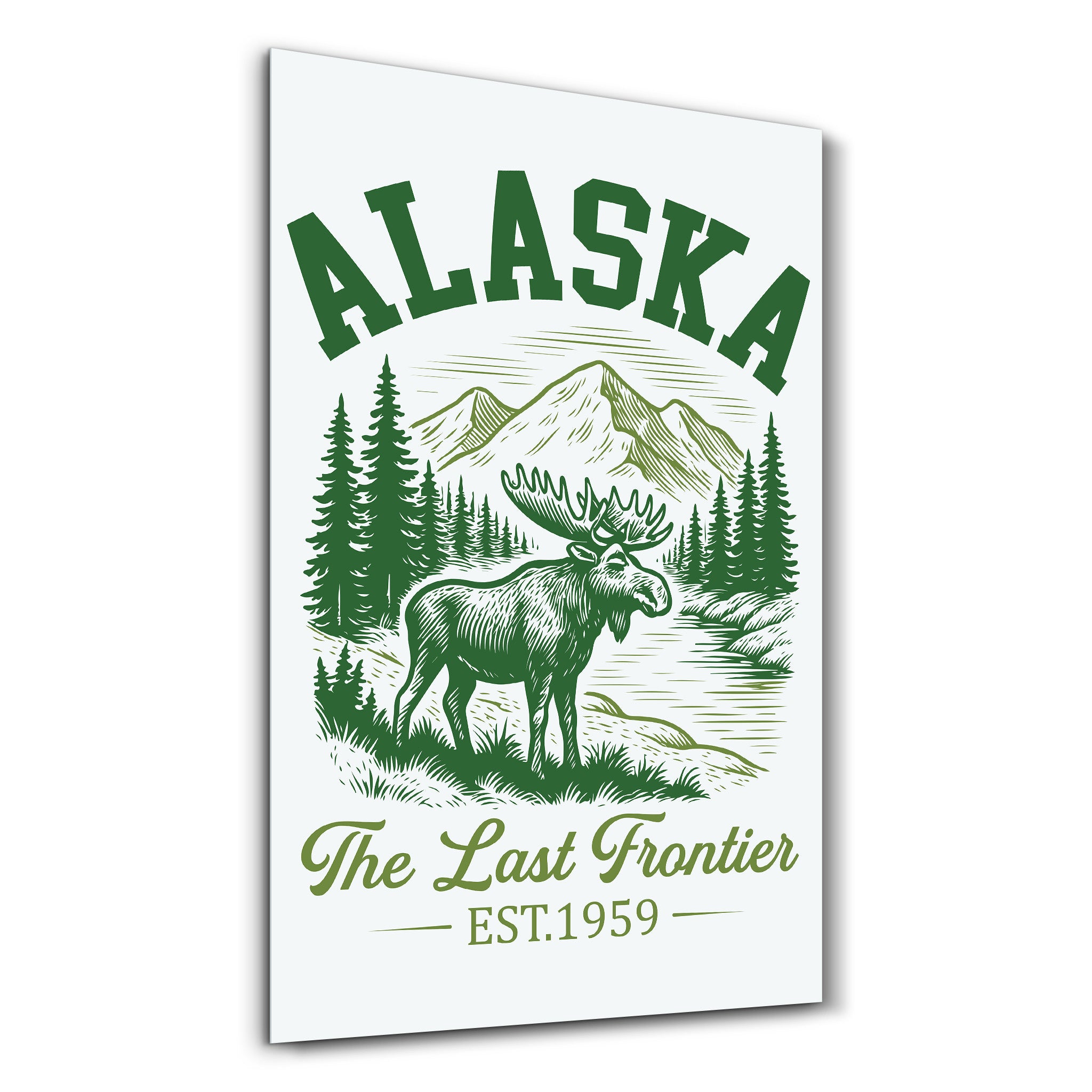 Alaska - The Last Frontier | Glass Wall Art