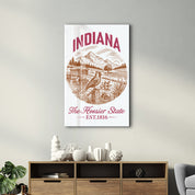 Indiana - The Hoosier State | Glass Wall Art