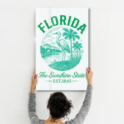 Florida - The Sunshine State | Glass Wall Art