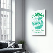 Florida - The Sunshine State | Glass Wall Art